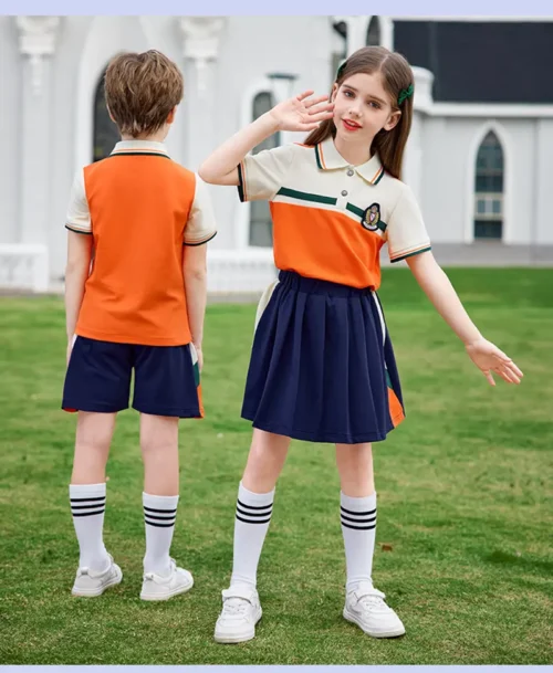 Custom Made Spring Autumn Kindergarten School Uniforms Children Cotton Sportswear Jacket And ant Tracksuit Custom Made School Uniforms