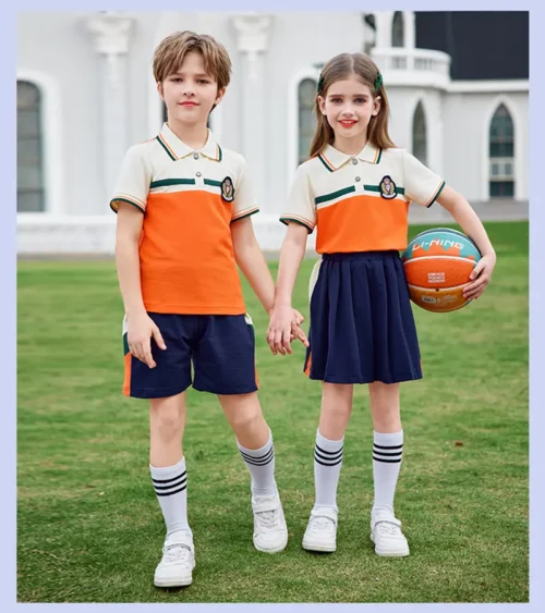 Custom Made Spring Autumn Kindergarten School Uniforms Children Cotton Sportswear Jacket And ant Tracksuit Custom Made School Uniforms