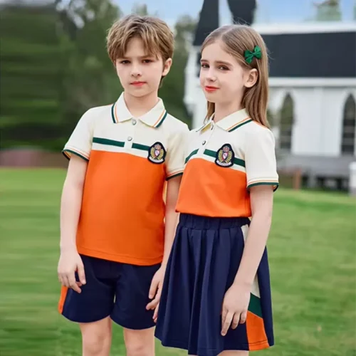Custom Made Spring Autumn Kindergarten School Uniforms Children Cotton Sportswear Jacket And ant Tracksuit Custom Made School Uniforms