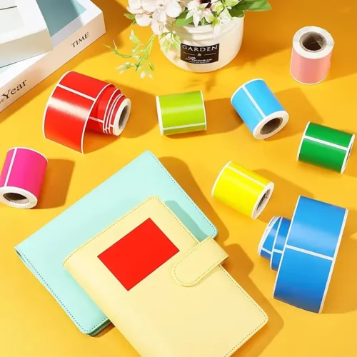 High Quality Premium Colorful 4x6 Inch Thermal Stickers Durable Printer-ready and Ideal for Shipping and Retail Use