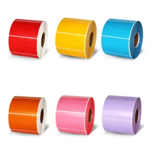 Factory Customized Waterproof Color Thermal Printer Label 60x60mm 100x100mm 100x120mm 100x150mm Direct Heat Transport Label Sticker