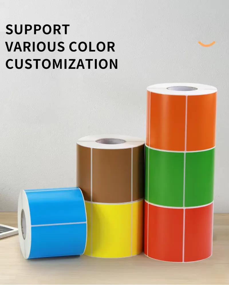 High Quality Custom 4x6 Inch Thermal Stickers Colorful Durable Ready to Ship