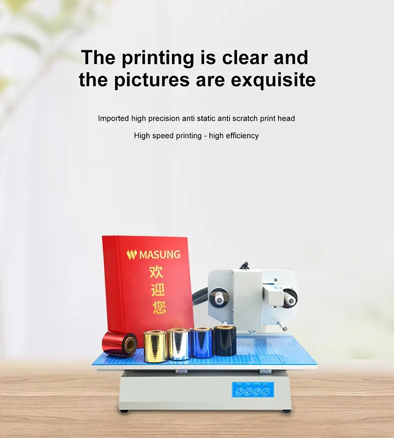 Automatic flat gold foil printer machine digital automatic foil paper flat printing machine for packaging