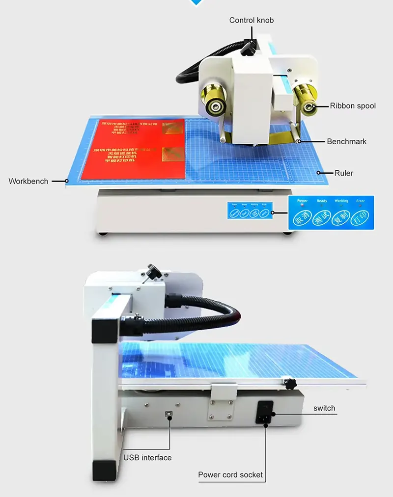 Automatic flat gold foil printer machine digital automatic foil paper flat printing machine for packaging