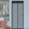 Screen Door2025-5-8-01 (5) Hot Selling Size 90cm x 210cm Magnetic Self Closing Mesh Door Pet Friendly Screen Door Fly Screen with Ventilation for Home Apartment RV or Cabin Entryways