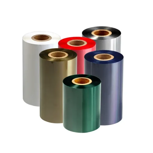 Premium Wax-Resin Barcode Ribbon – 110mm Thermal Transfer Roll for Logistics, Apparel Labeling, Warehouse & Factory Use