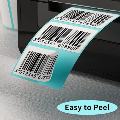 Custom Size Thermal Paper Labels – Blank Direct Thermal Rolls for Industrial Use