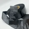 Black Satin Label Ribbon