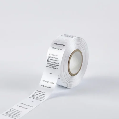 Polyester Satin Ribbon for Garment Wash Care Labels – Printable & Wash-Resistant
