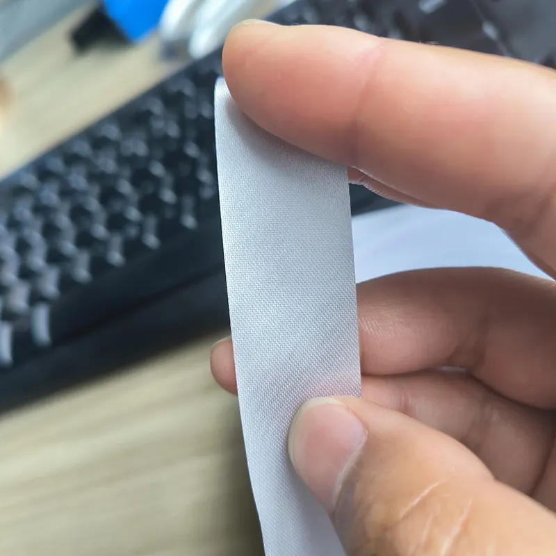 White Polyester Satin Ribbon