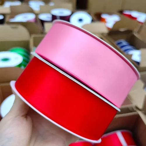 Decorative Polyester Satin Tape – Soft, Bright Ribbon for Florals & Packaging