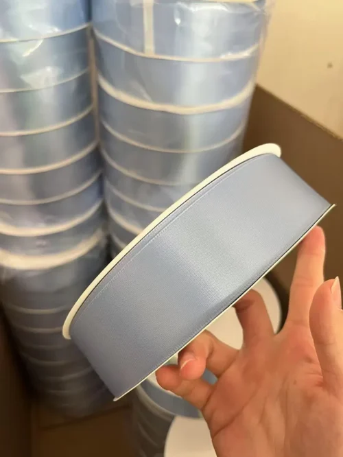 High-Gloss Polyester Satin Ribbon – Smooth Edge Trim for Sewing & DIY Projects