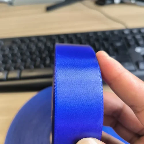 Custom Dyed Polyester Satin Ribbon – High Quality Material for Logo Printing