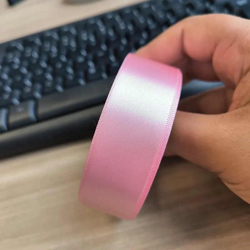Custom Dyed Polyester Satin Ribbon