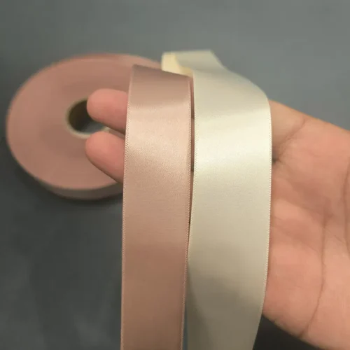 Custom Dyed Polyester Satin Ribbon – High Quality Material for Logo Printing