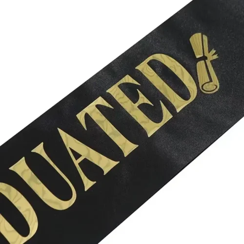 Graduation Sash – Satin Ribbon Sash for School Ceremony & Events