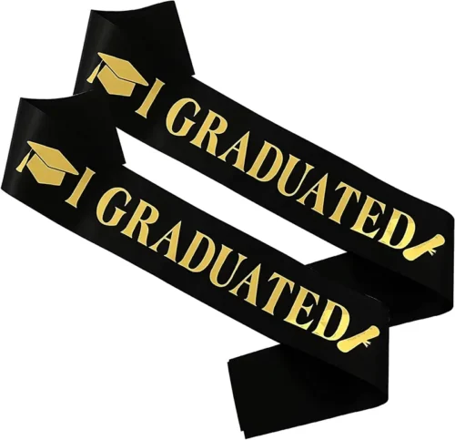 Graduation Sash – Satin Ribbon Sash for School Ceremony & Events