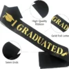 Graduation Sash – Satin Ribbon Sash for School Ceremony & Events