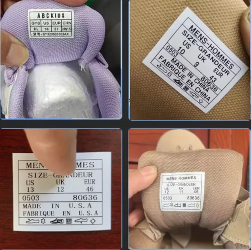 Transparent TPU Shoe Tongue Labels