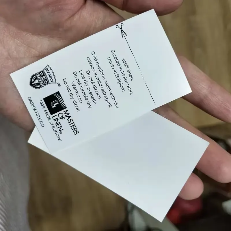 Removable Care Labels