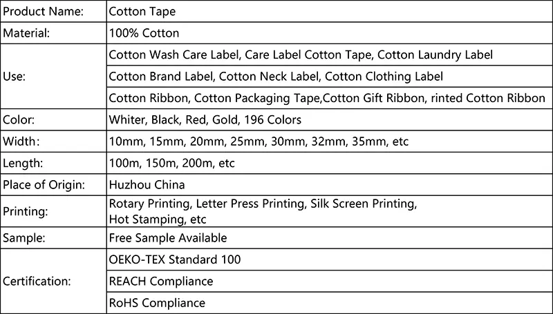 Cotton Tape