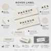 Soft Cotton Fabric Tape for Clothing Wash Care Labels