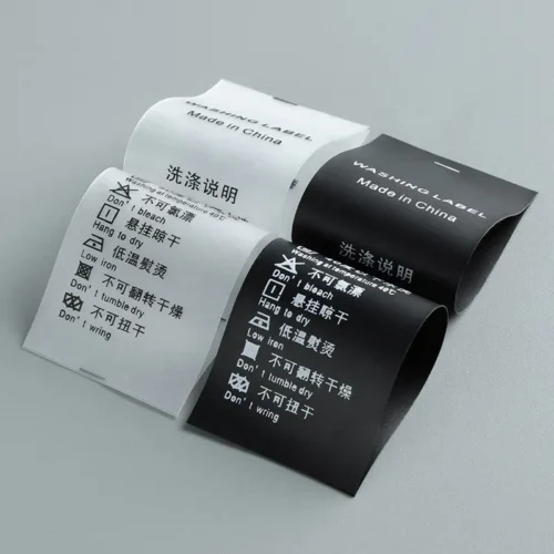 Soft TPU Transparent Care Labels