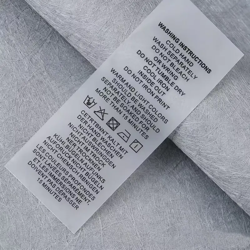 Matte TPU Care Label