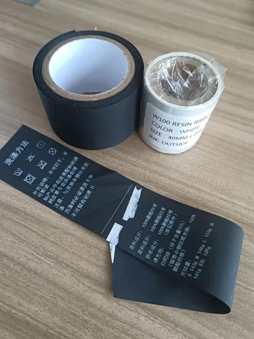Stone Wash Resistant Polyester Taffeta Care Label Tape